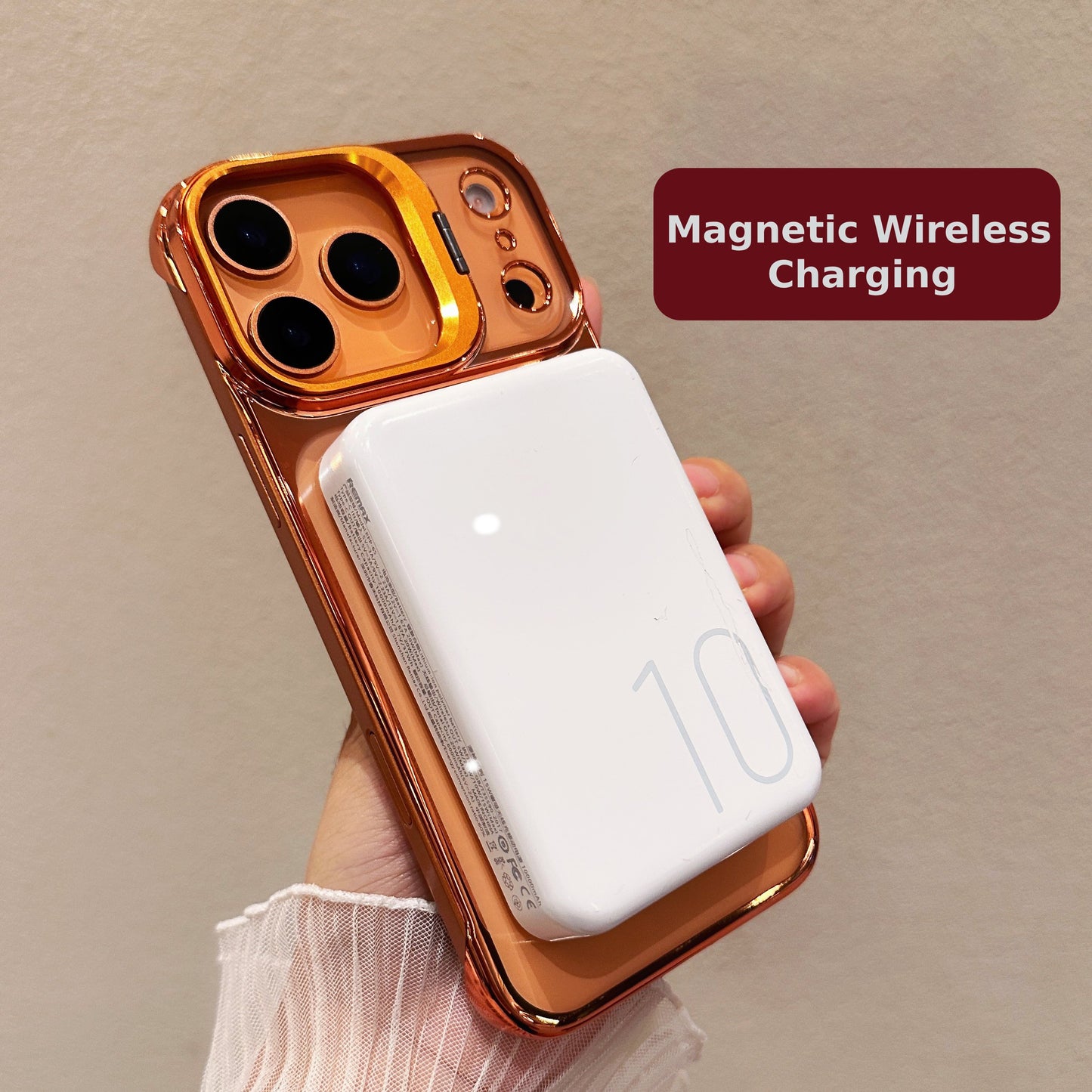 MagSafe Clear Kickstand Case for iPhone 17 – Lens Ring Stand, Edge-to-Edge Crystal Protection