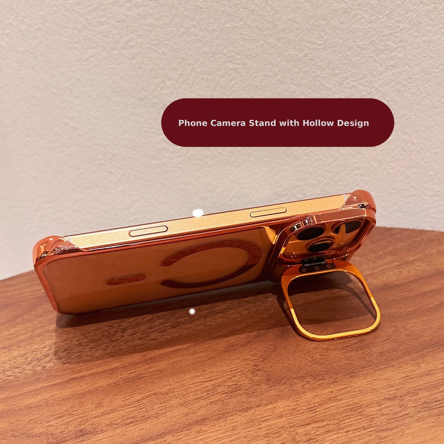 MagSafe Clear Kickstand Case for iPhone 17 – Lens Ring Stand, Edge-to-Edge Crystal Protection